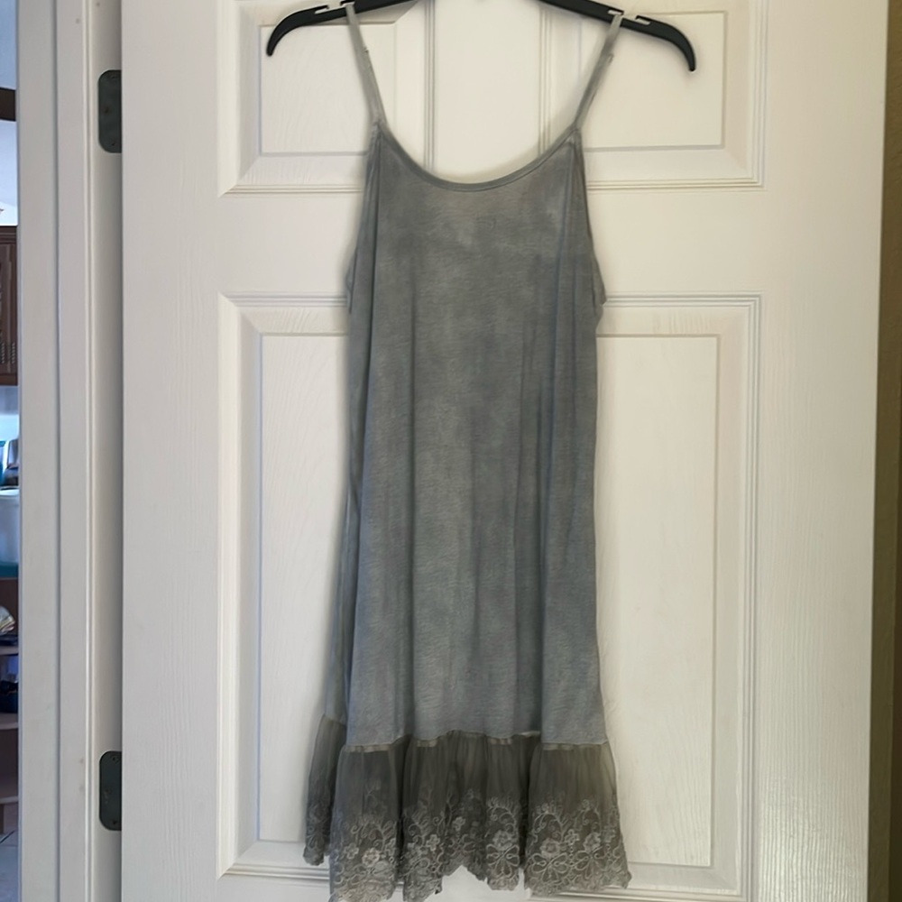 Soft stretch gray slip dress by monoreno